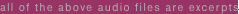 all of the above audio